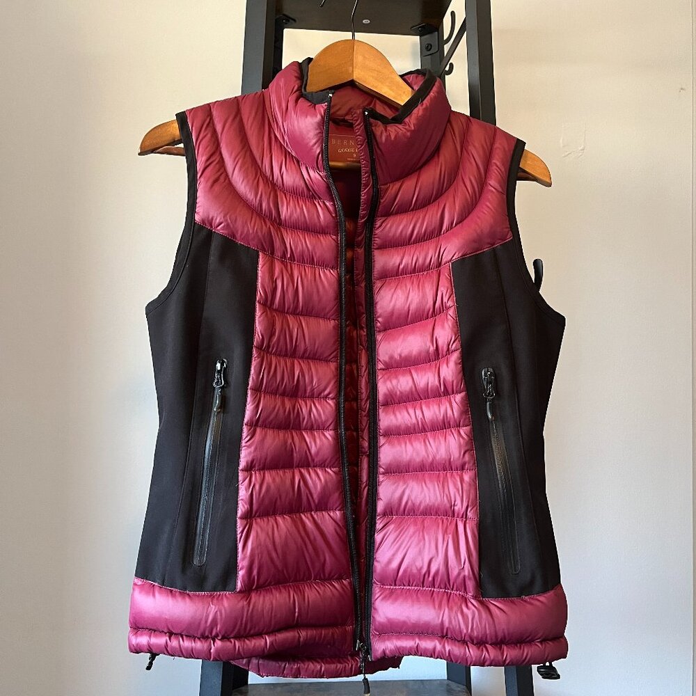 Bernardo Goose Down Puffer Vest - Fabric Side Panels - Women's S